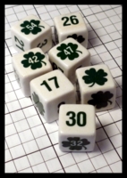 Dice : Dice - Game Dice - Shamrocks and Numbers Irish Gambling Dice - Ebay Sept 2014